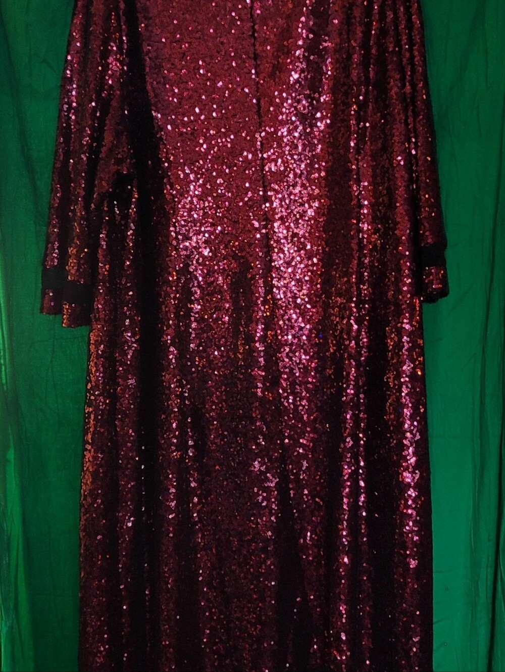 Sparkling Burgundy Sequin Dress